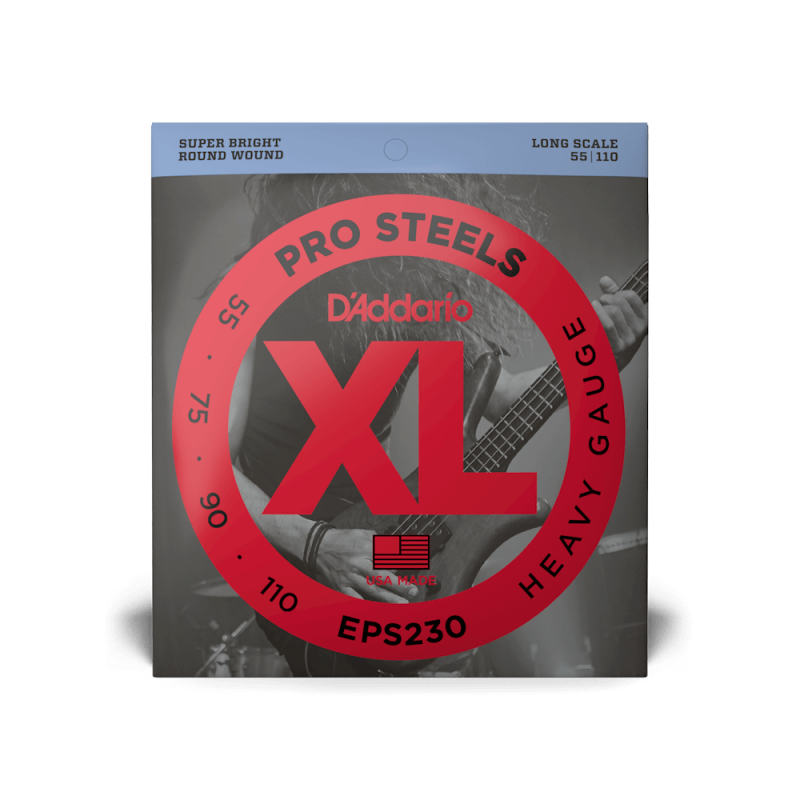 Набор струн D'ADDARIO EPS230 XL PROSTEELS BASS HEAVY (55-110)